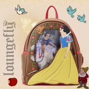 Loungefly Disney Snow White Princess Series Lenticular Mini Backpack